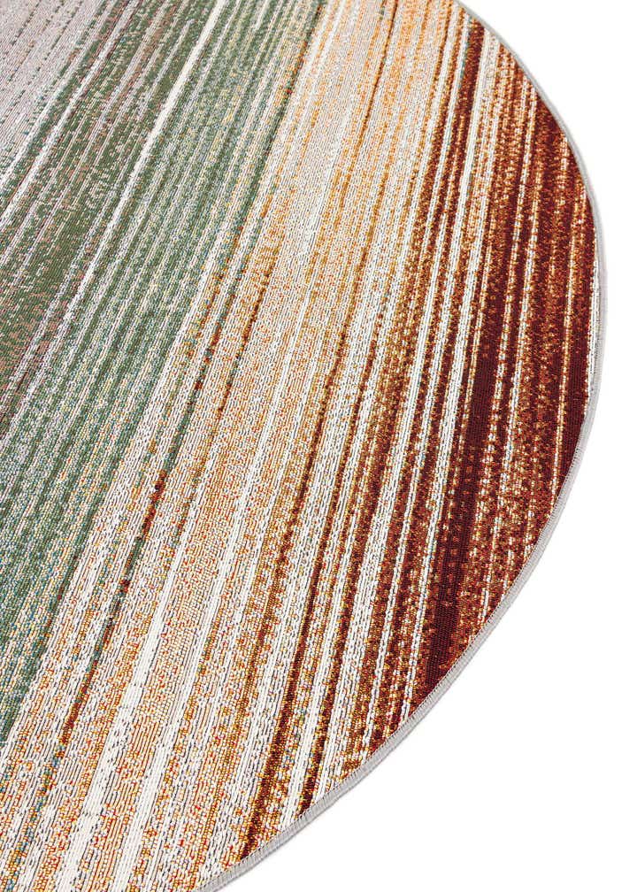 3' x 3' Easy-Clean Modern Indoor / Outdoor Round Rug