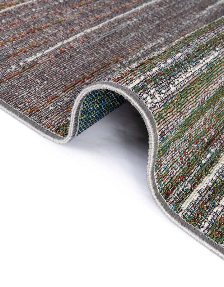 3' x 3' Easy-Clean Modern Indoor / Outdoor Round Rug