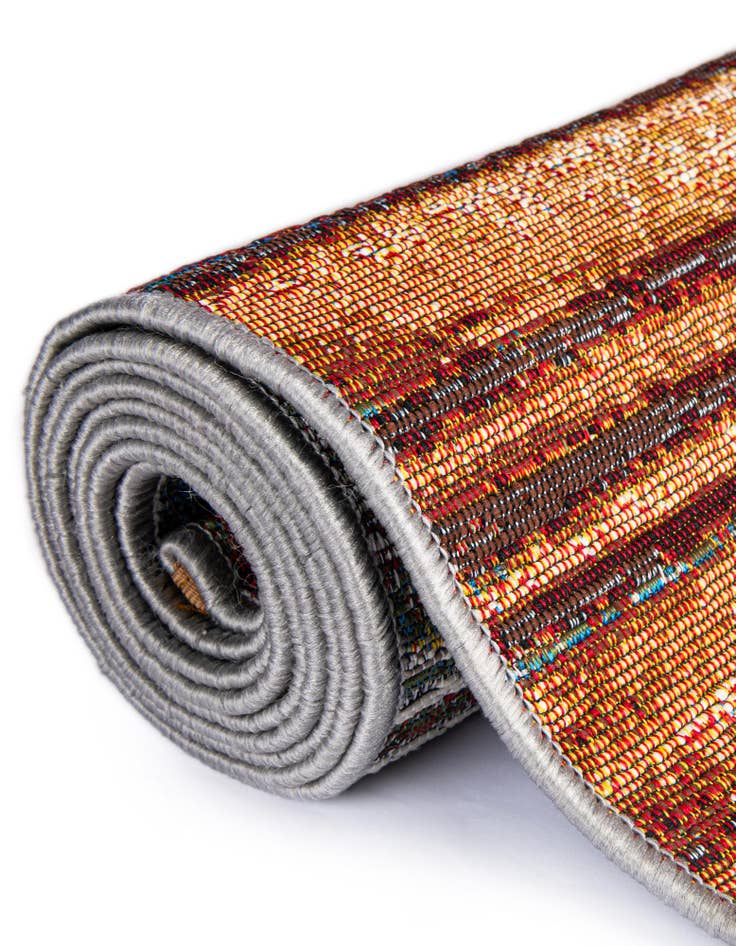 Detail image of 5' x 5' Easy-Clean Modern Indoor / Outdoor Round Rug