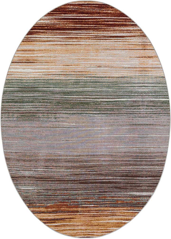 7' 10 x 7' 10 Easy-Clean Modern Indoor / Outdoor Round Rug