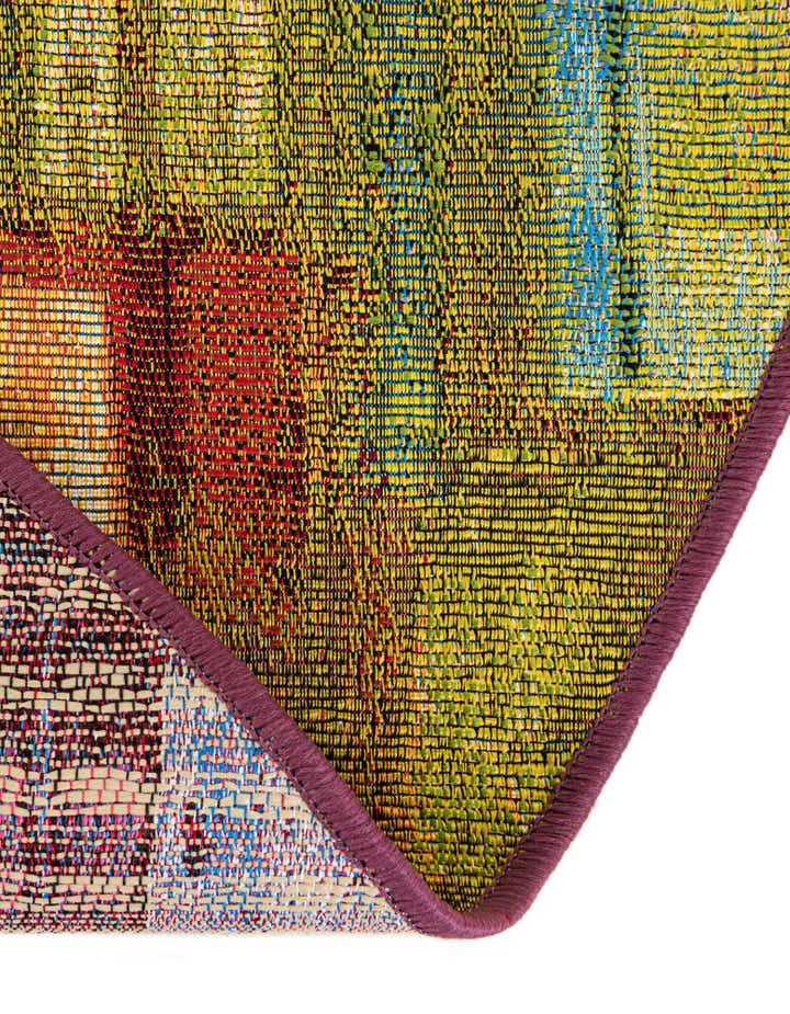 5' x 5' Easy-Clean Modern Indoor / Outdoor Round Rug