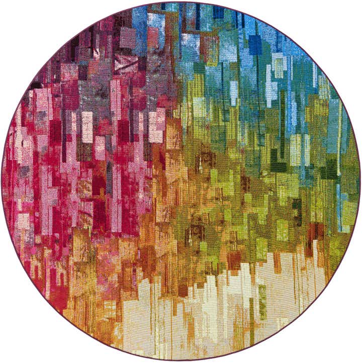 245cm x 245cm Makkelijk schoon te maken Modern Binnen / buiten Rond Vloerkleed