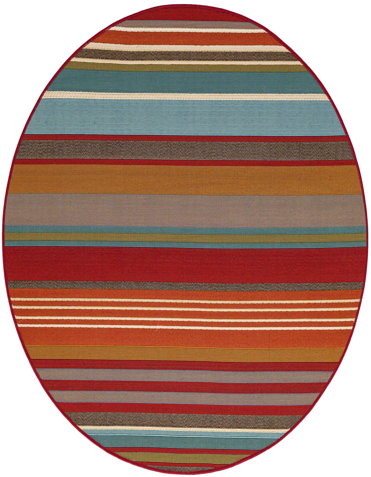 4' x 4' Easy-Clean Modern Indoor / Outdoor Round Rug
