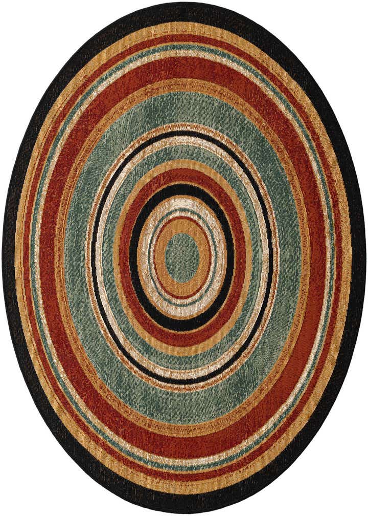 4' x 4' Easy-Clean Modern Indoor / Outdoor Round Rug