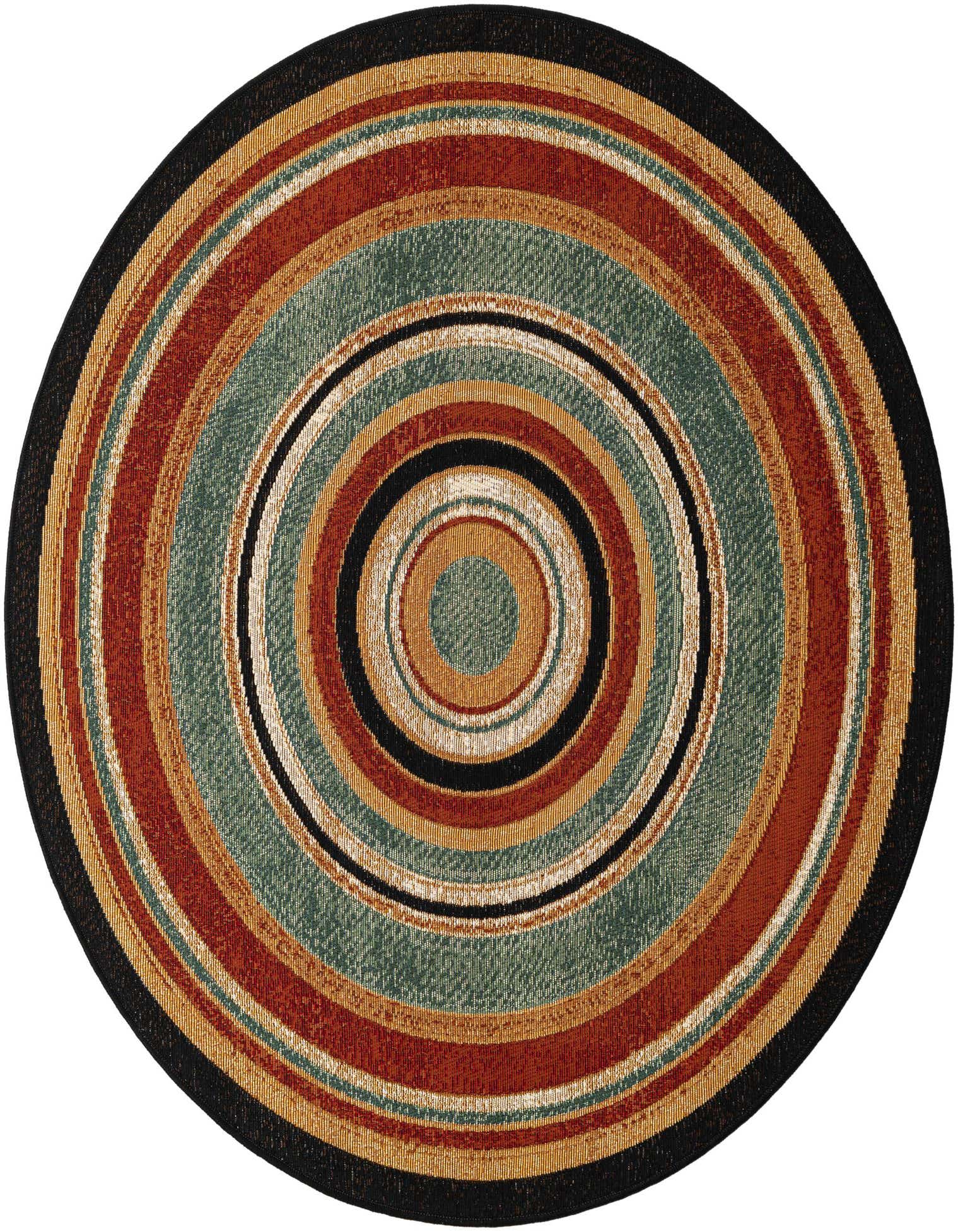 4' x 4' Easy-Clean Modern Indoor / Outdoor Round Rug