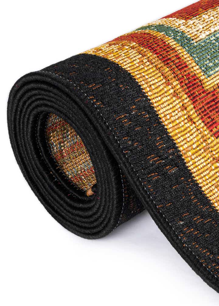 7' 10 x 7' 10 Easy-Clean Modern Indoor / Outdoor Round Rug