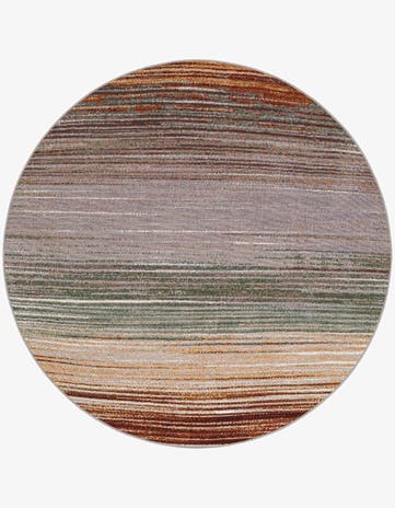 Easy-Clean Modern Indoor / Outdoor Round Rug