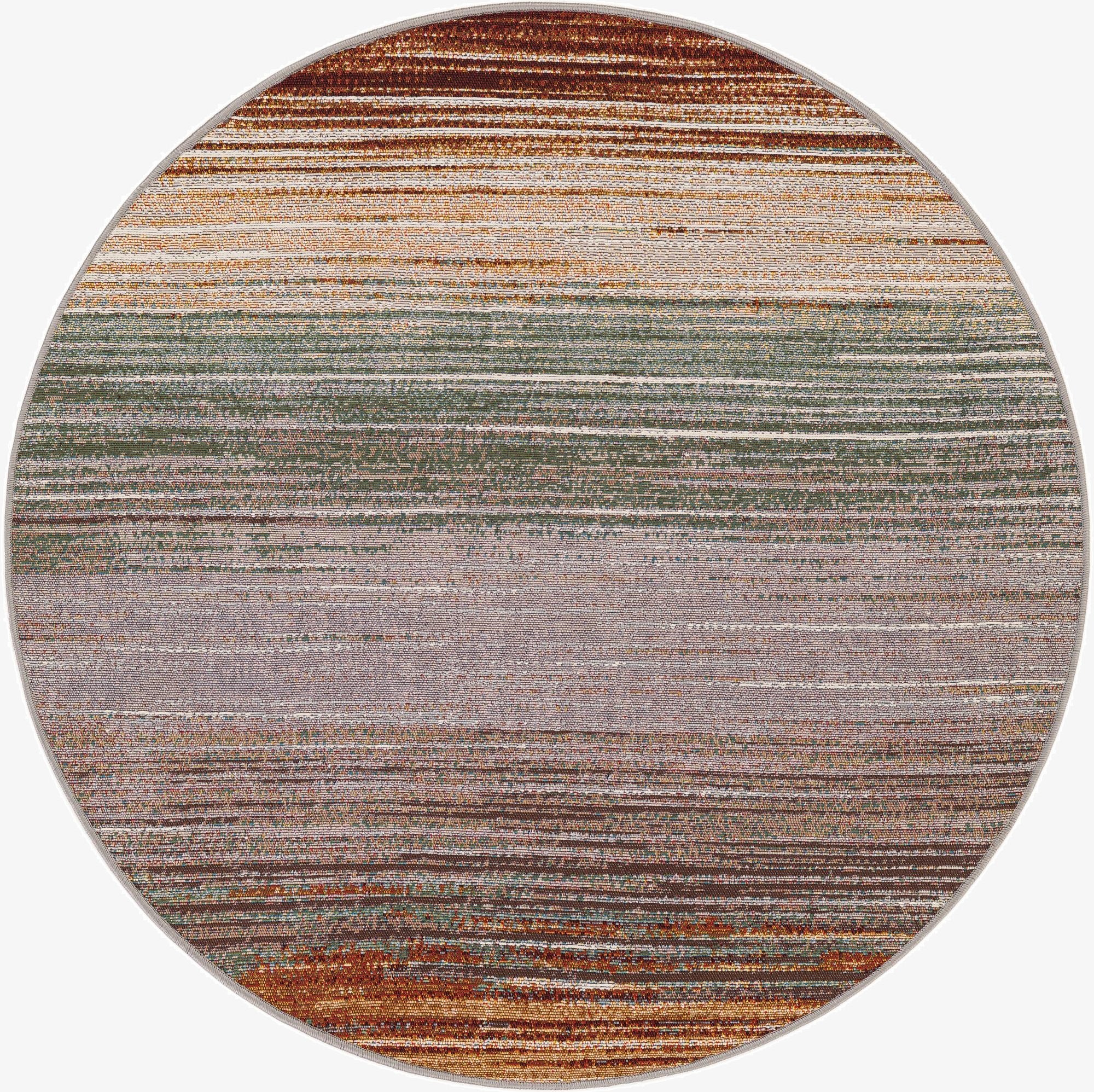 4' x 4'  Washable Modern Indoor / Outdoor Round Rug