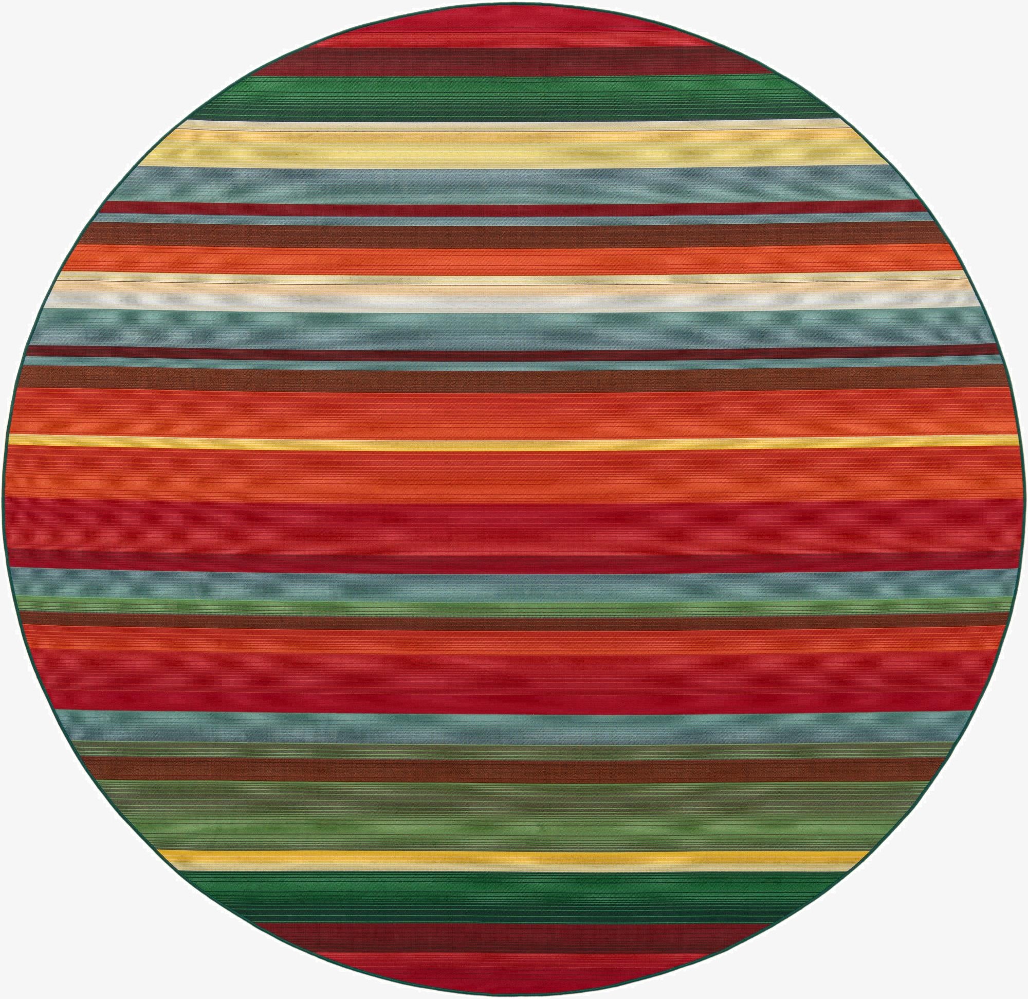 Primary image 10' x 10'  Washable Modern Indoor / Outdoor Round Rug