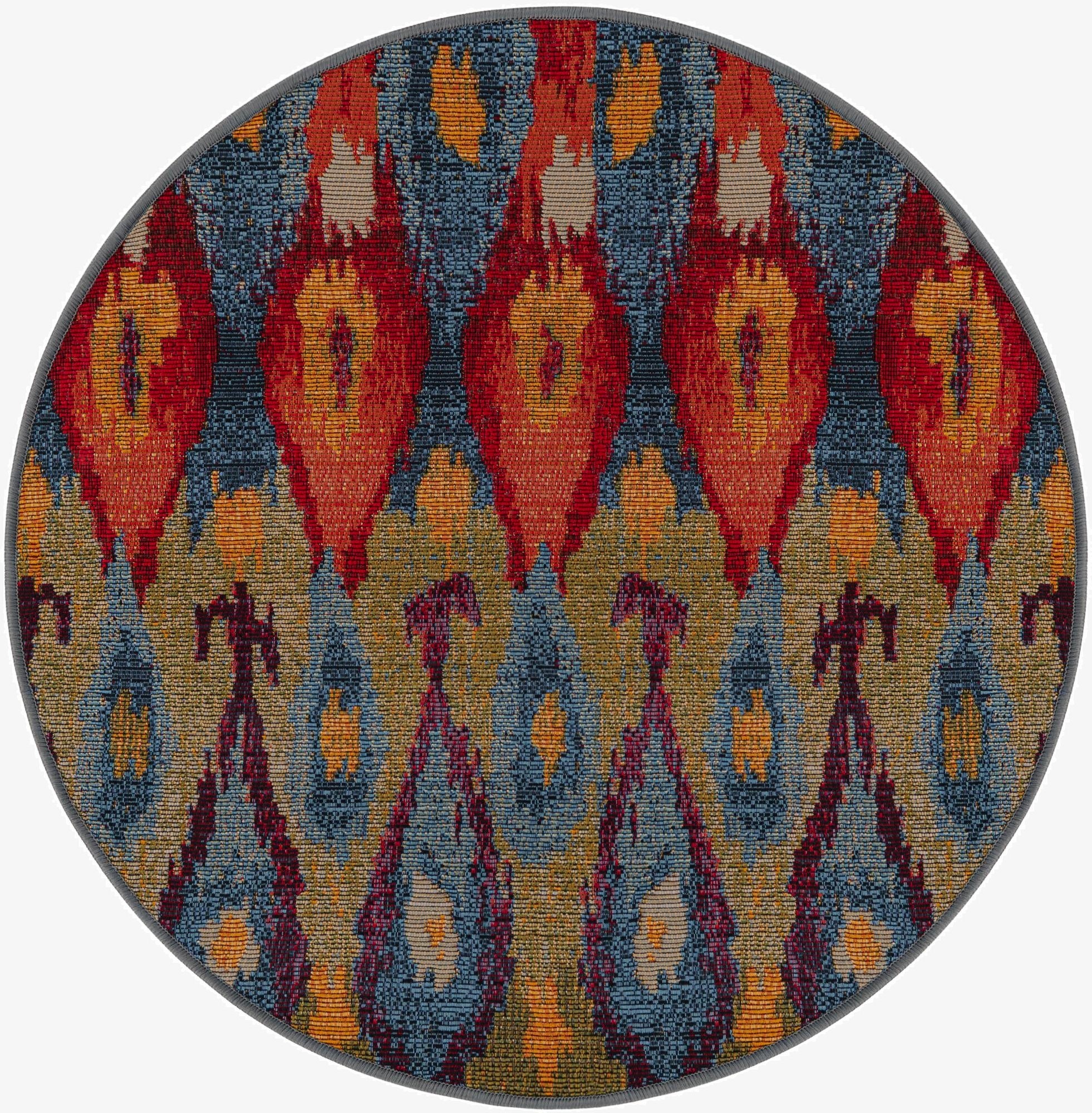 Primary image 2' 7 x 2' 7  Washable Modern Indoor / Outdoor Round Rug