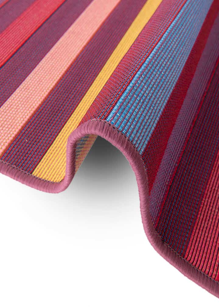 4' x 4' Easy-Clean Ribbon Indoor / Outdoor Round Rug