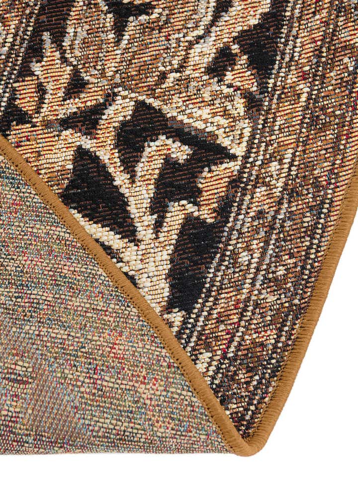 5' x 5' Easy-Clean Traditional Indoor / Outdoor Round Rug