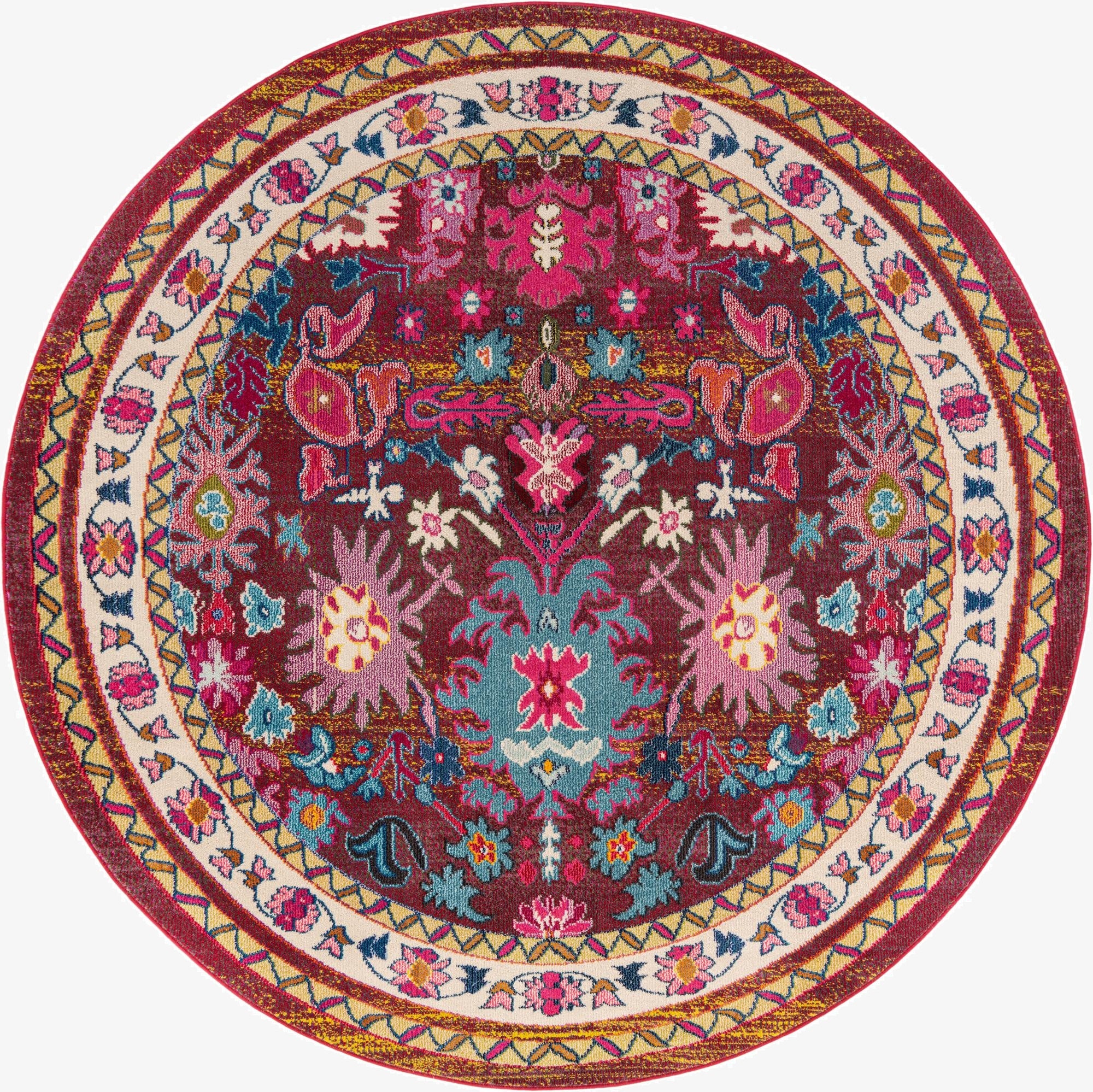 8' x 8'  Washable Palazzo Round Rug