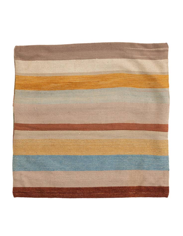 Detail image of 2' 5 x 2' 6 Hand Woven Pillow Wool Round Rug