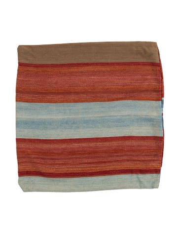 3' 2 x 3' 3 Hand Woven Pillow Wool Round Rug