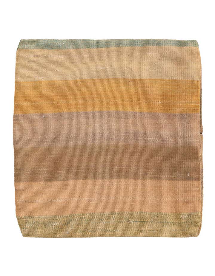 1' 5 x 1' 6 Hand Woven Pillow Wool Round Rug