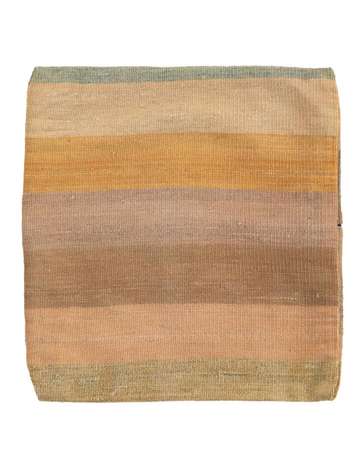 Detail image of 1' 5 x 1' 6 Hand Woven Pillow Wool Round Rug