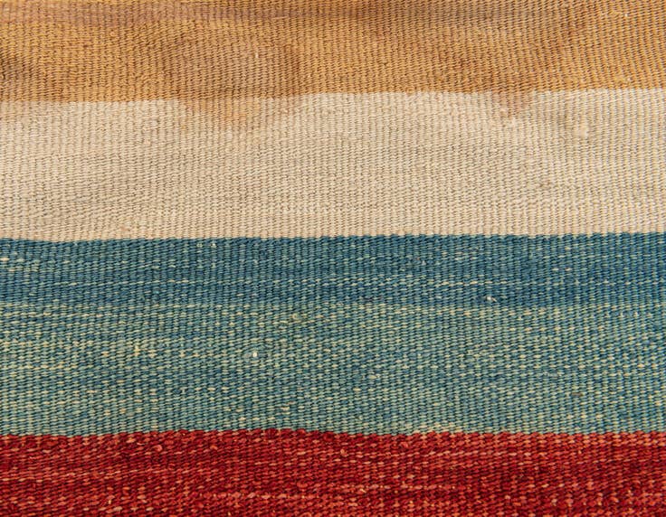 Detail image of 1' 8 x 1' 8 Hand Woven Pillow Wool Round Rug