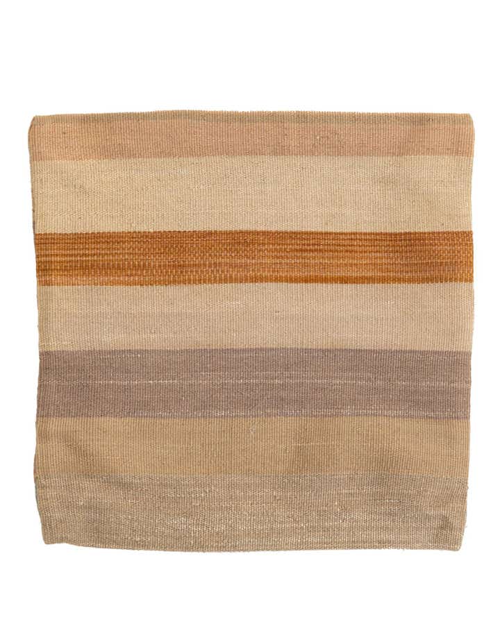 1' 6 x 1' 6 Hand Woven Pillow Wool Round Rug