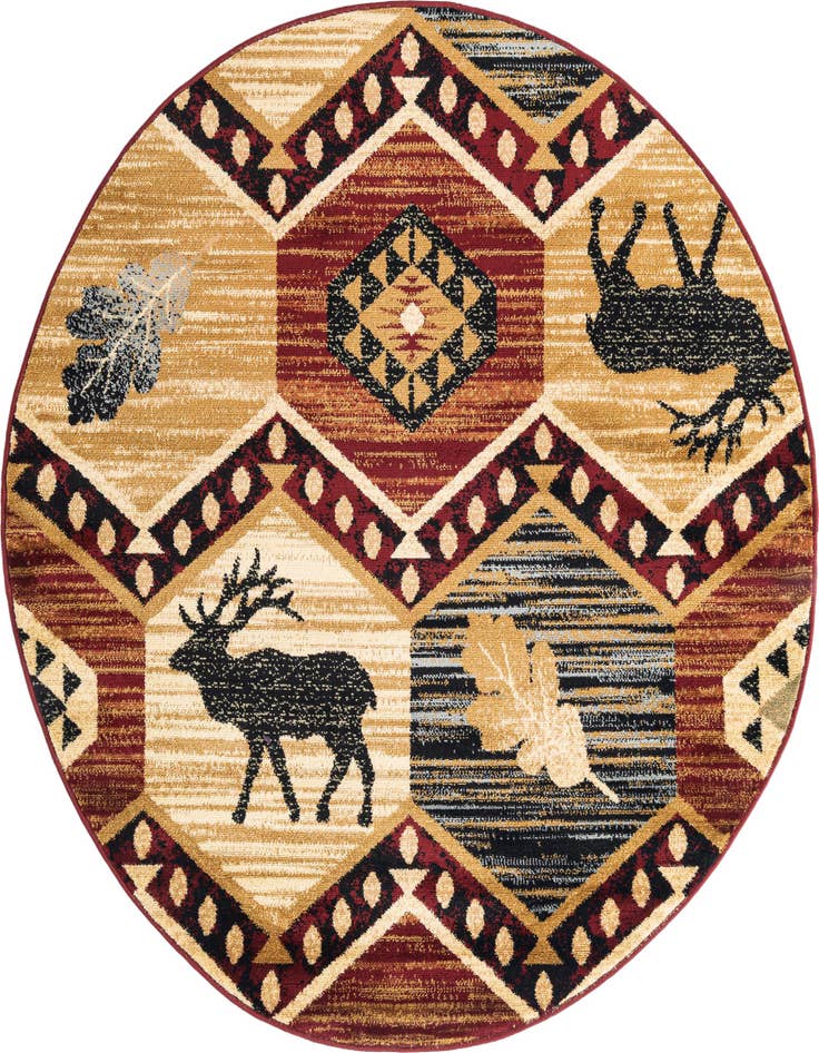 Detail image of 5' 3 x 5' 3 Pioneer Round Rug
