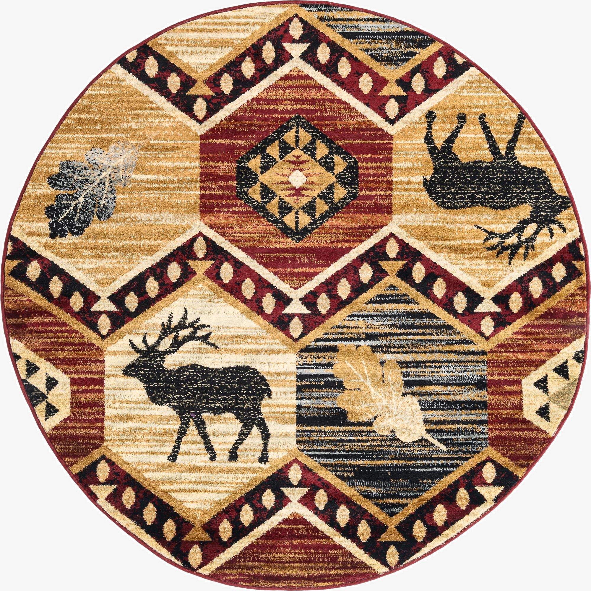 5' 3 x 5' 3 Pioneer Round Rug
