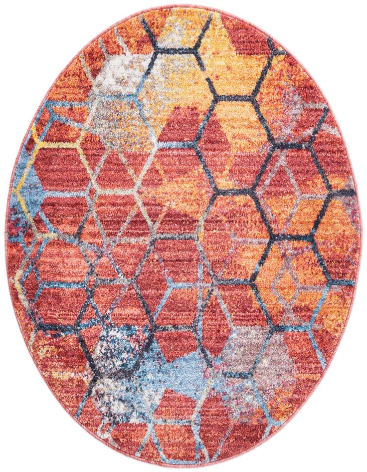 Detail image of 3' 3 x 3' 3 Prism Round Rug
