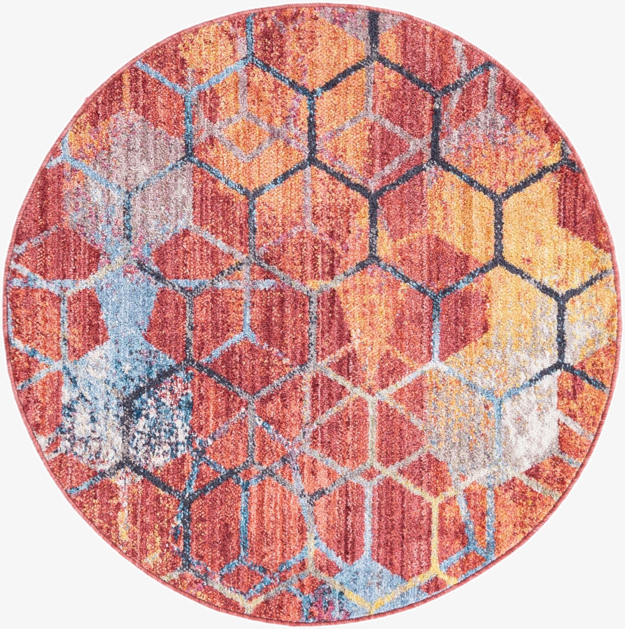 3' 3 x 3' 3 Prism Round Rug