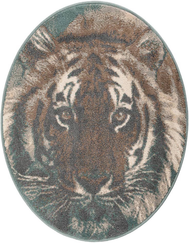 Detail image of 3' x 3' Safari Round Rug