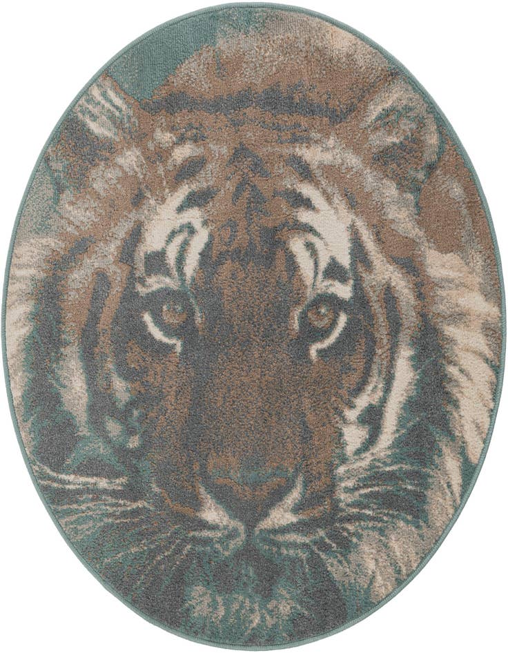 Detail image of 4' x 4' Safari Round Rug