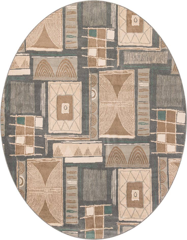 Detail image of 10' x 10' Safari Round Rug