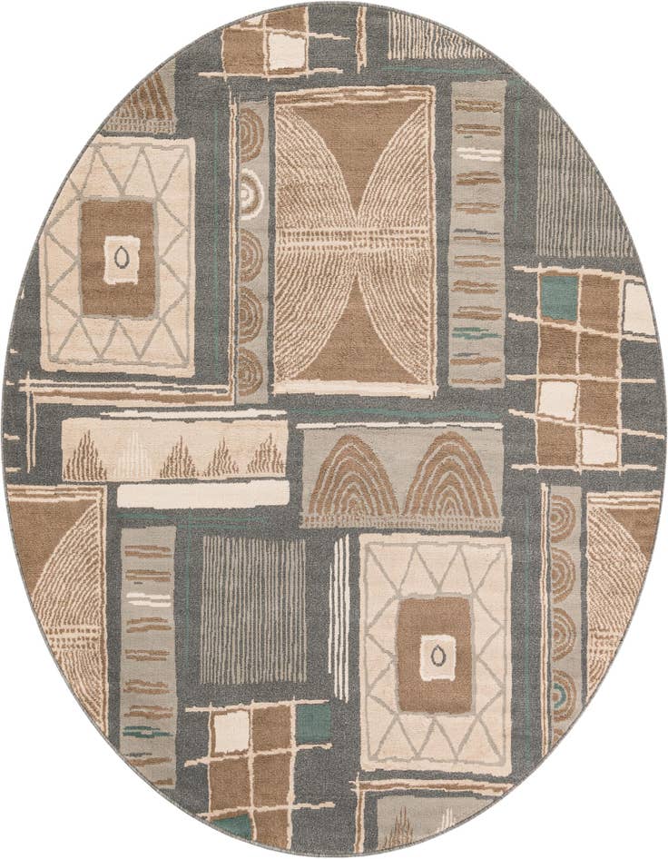 Detail image of 7' 10 x 7' 10 Safari Round Rug