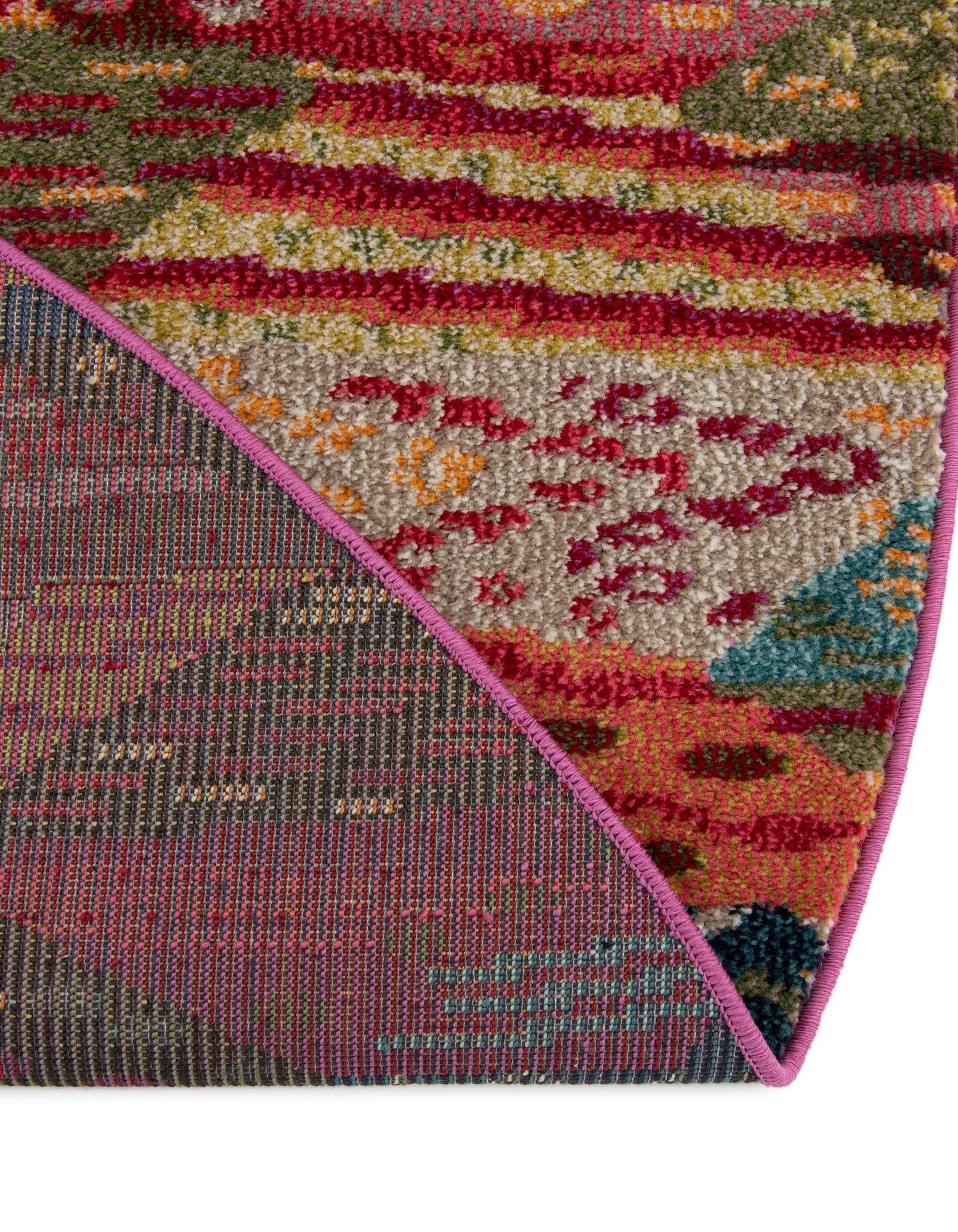 3' 3 x 3' 3 Washable Santa Fe Round Rug