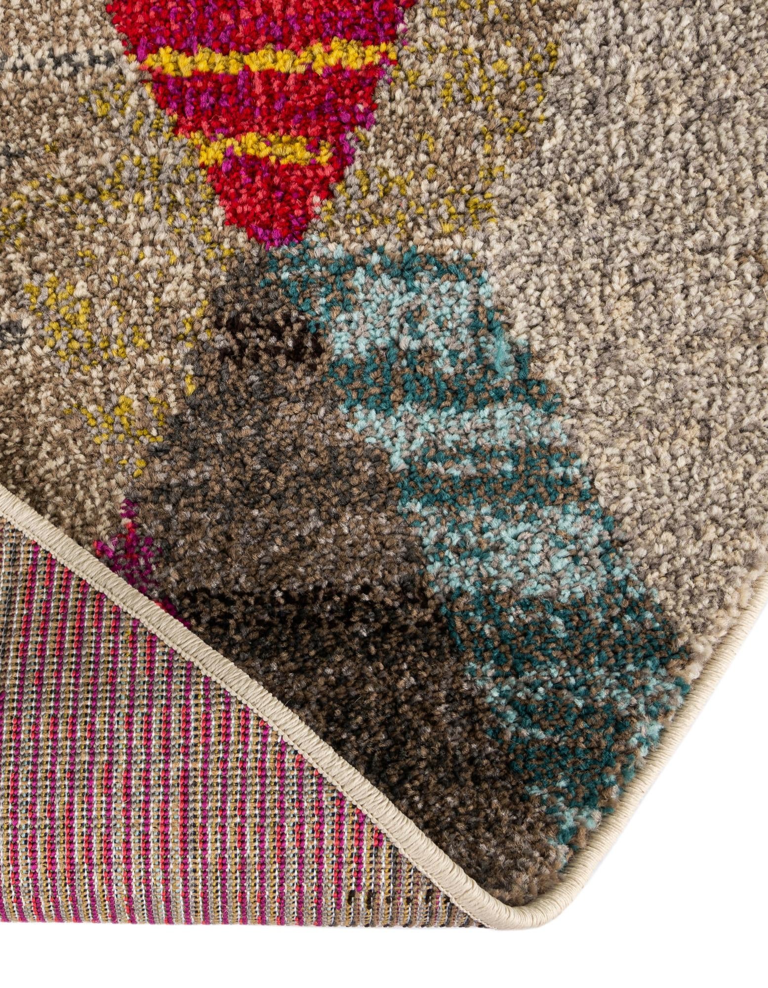 3' 3 x 3' 3 Washable Santa Fe Round Rug