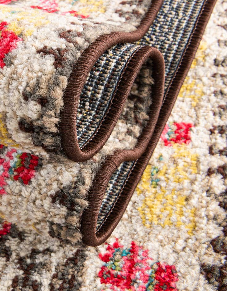 Detail image of 8' x 8'  Washable Santa Fe Round Rug