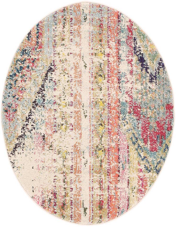 Detail image of 3' 3 x 3' 3 Washable Santa Fe Round Rug
