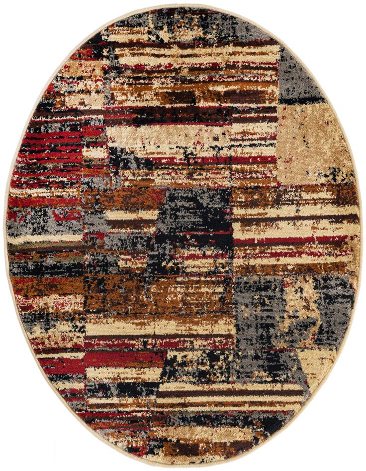 Detail image of 3' x 3' Saturn Round Rug