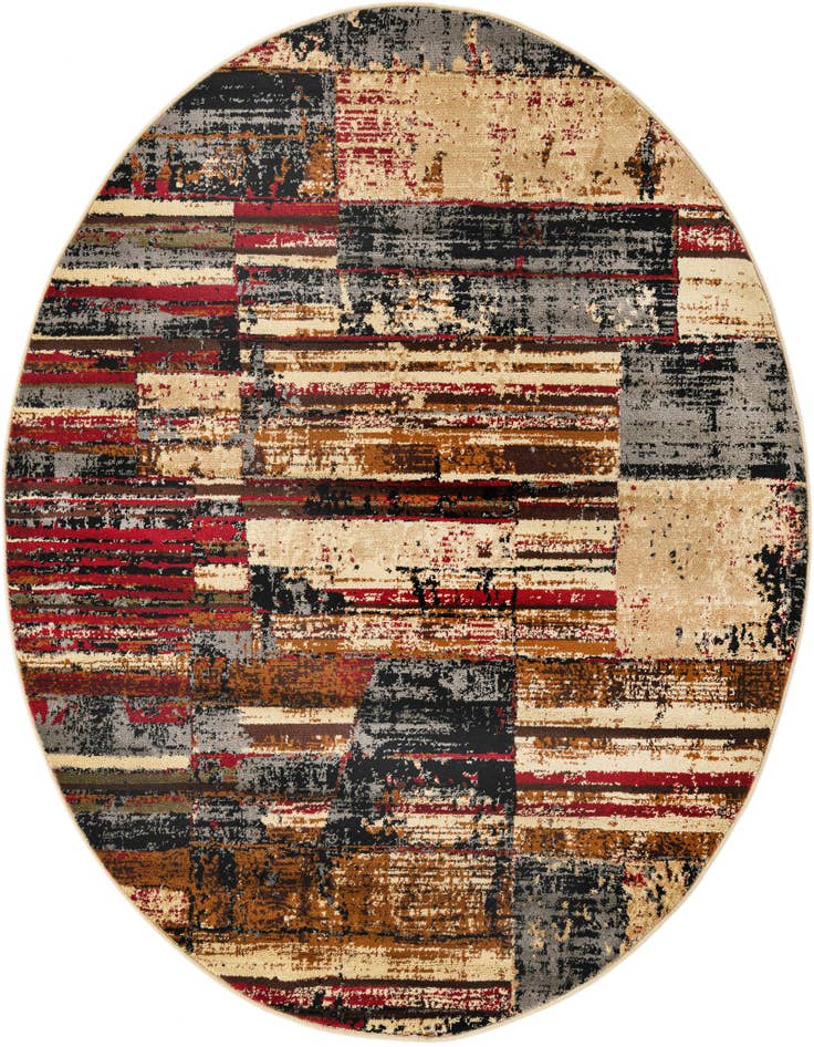 Detail image of 5' 3 x 5' 3 Saturn Round Rug