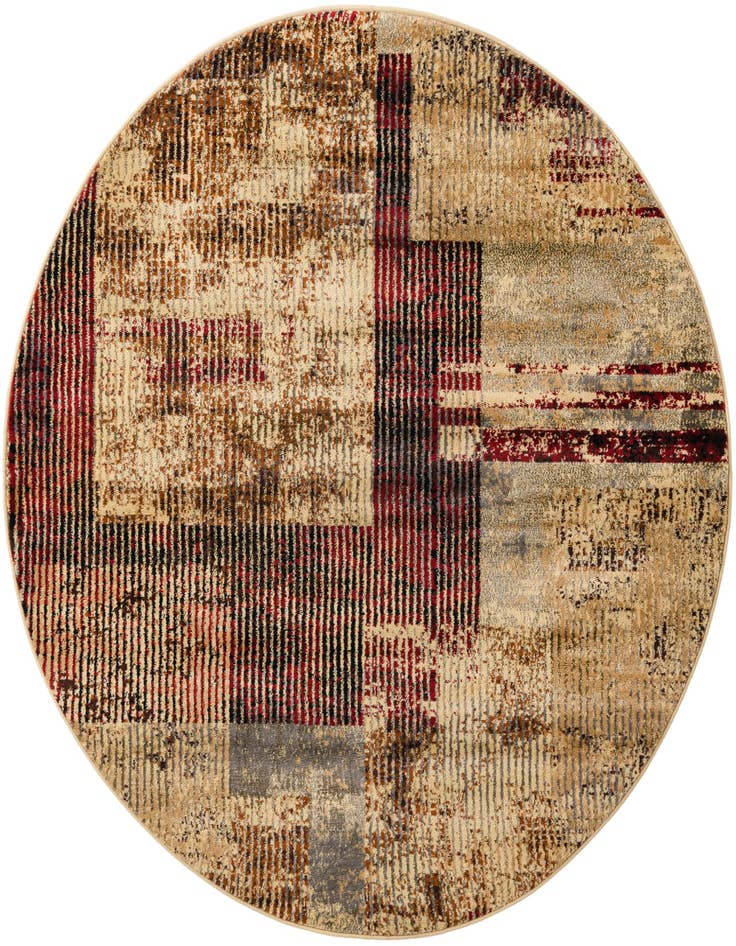 Detail image of 5' 3 x 5' 3 Saturn Round Rug