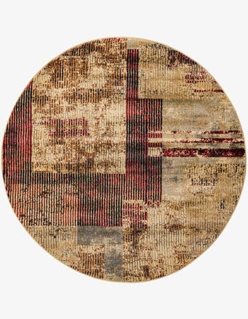 5' 3 x 5' 3 Saturn Round Rug