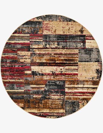 5' 3 x 5' 3 Saturn Round Rug