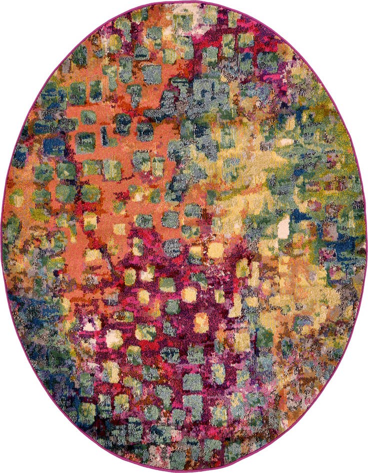 Detail image of 6' x 6' Washable Sevilla Round Rug