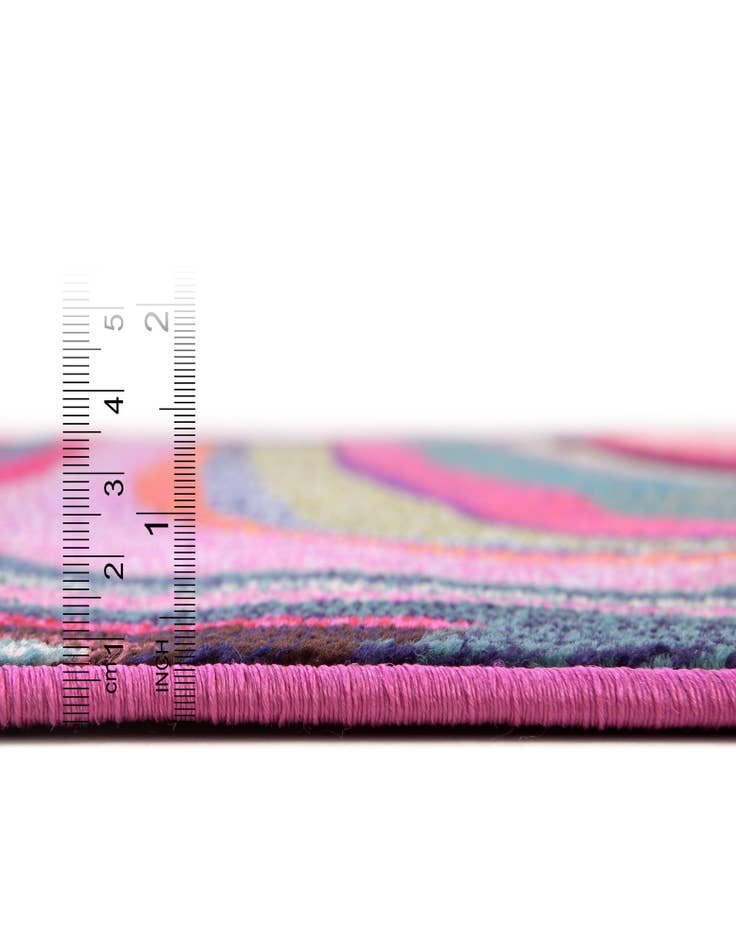 Detail image of 8' x 8'  Washable Spectrum Round Rug