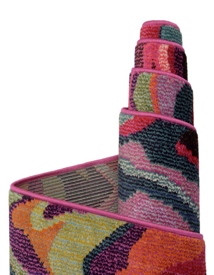 Detail image of 8' x 8'  Washable Spectrum Round Rug