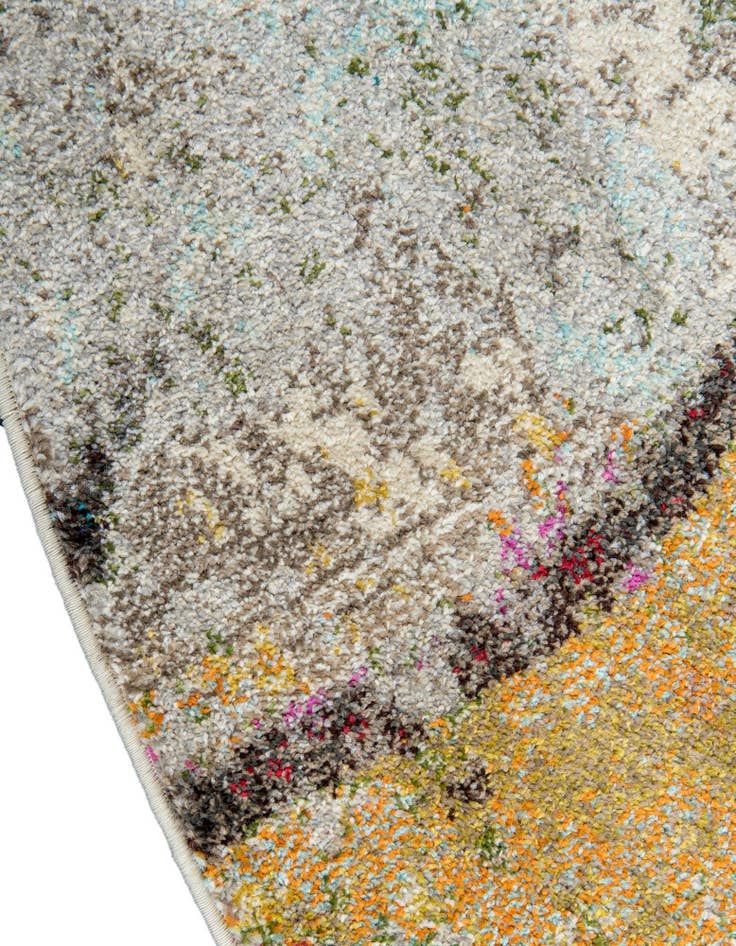 Detail image of 8' x 8'  Washable Spectrum Round Rug