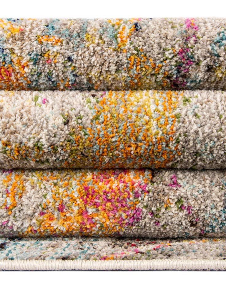 Detail image of 8' x 8' Washable Spectrum Round Rug