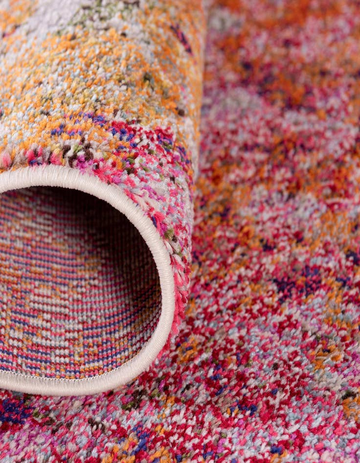 Detail image of 8' x 8'  Washable Spectrum Round Rug
