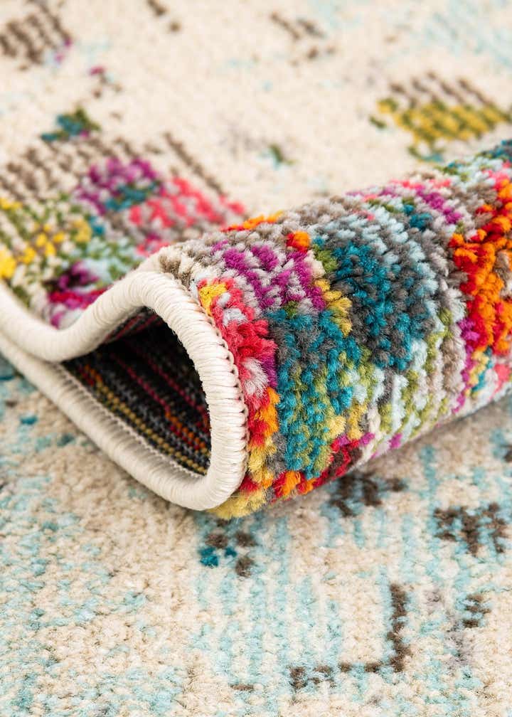 5' x 5' Washable Spectrum Round Rug