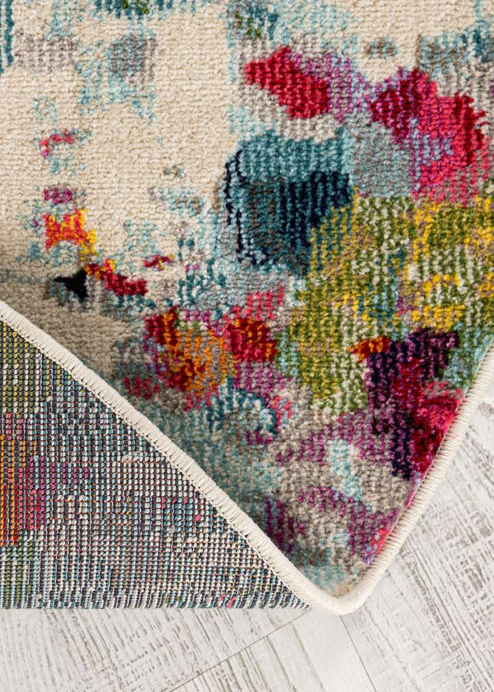 5' x 5' Washable Spectrum Round Rug