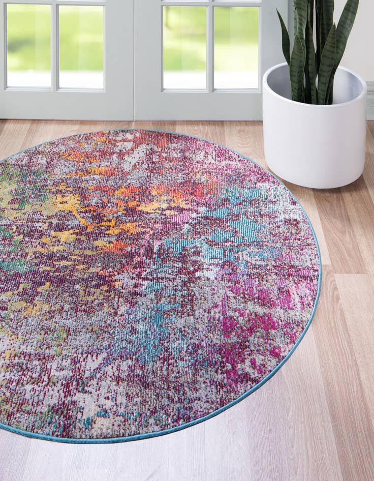Detail image of 4' x 4' Starlight Round Rug