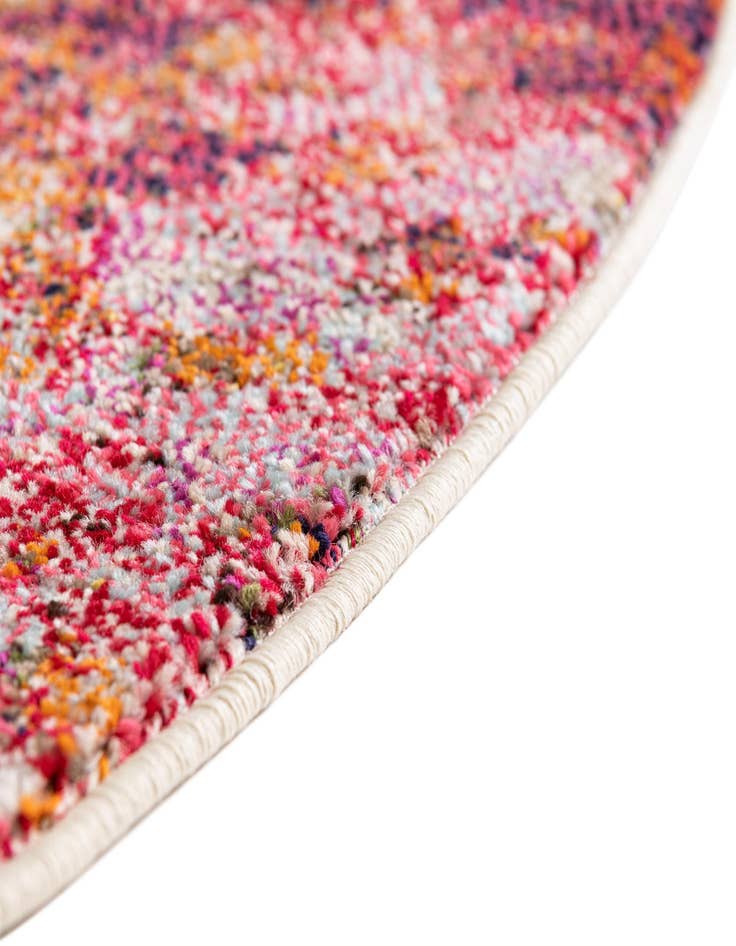 Detail image of 8' x 8' Washable Theia Round Rug